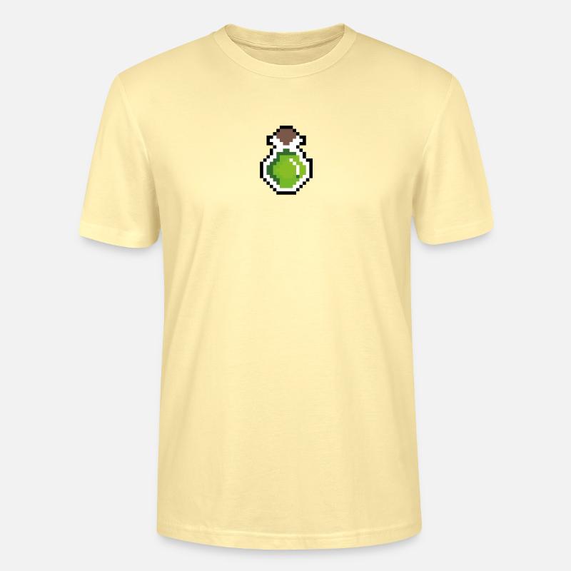 Buvez des pixels verts - T-shirt bio CRAFTER Stanley Stella Unisexe - crème