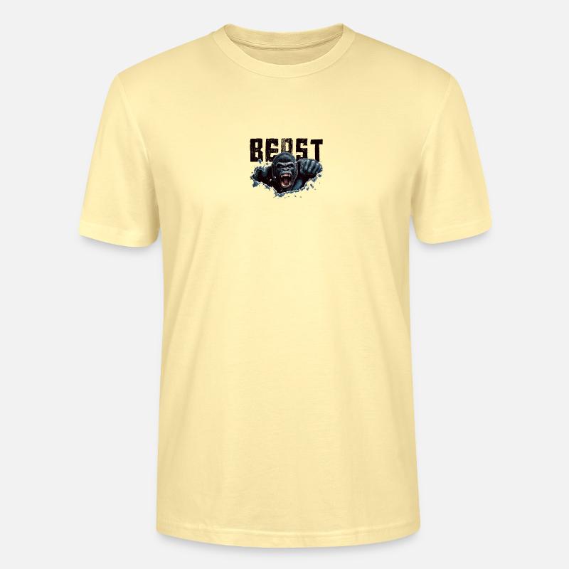 Gorilla Beast - Stanley/Stella Unisex Bio-T-Shirt CRAFTER - Creme