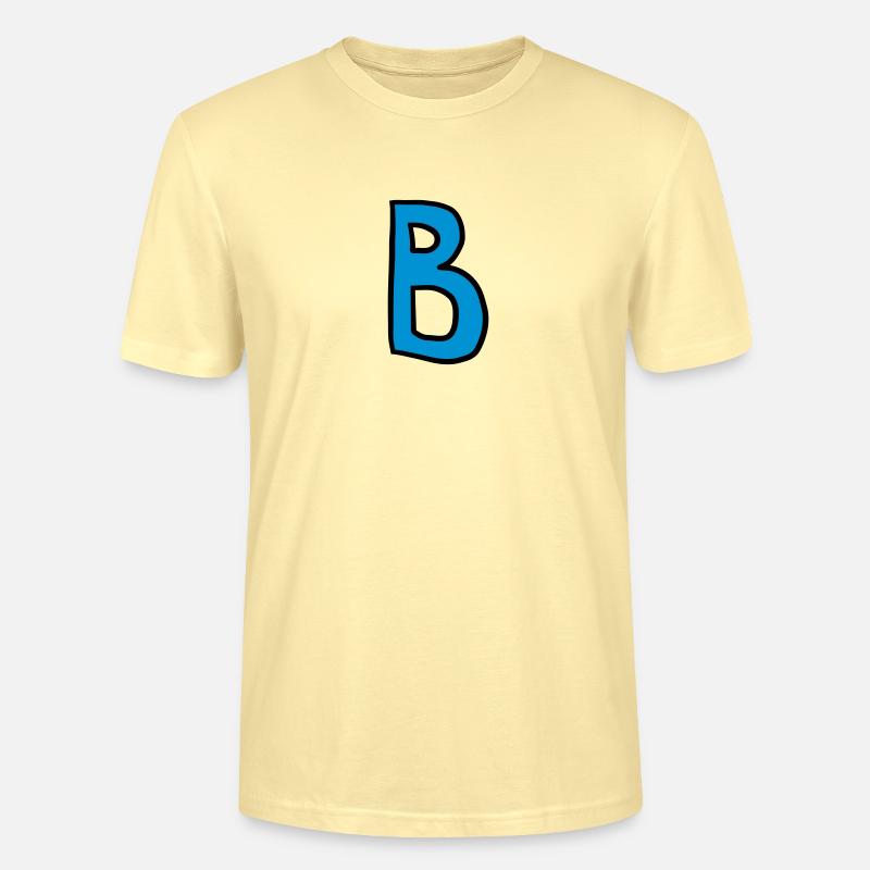 Buchstabe B Comic Cartoon - Stanley/Stella Unisex Bio-T-Shirt CRAFTER - Creme