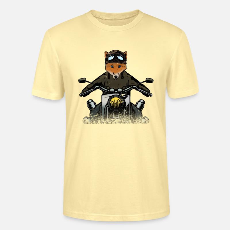Fuchs der Motorradfahrer - Stanley/Stella Unisex Bio-T-Shirt CRAFTER - Creme