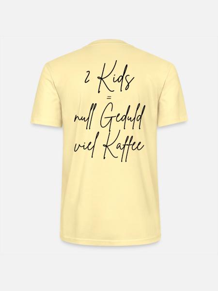Kids = null Geduld viel Kaffee - Stanley/Stella Unisex Bio-T-Shirt CRAFTER - Creme