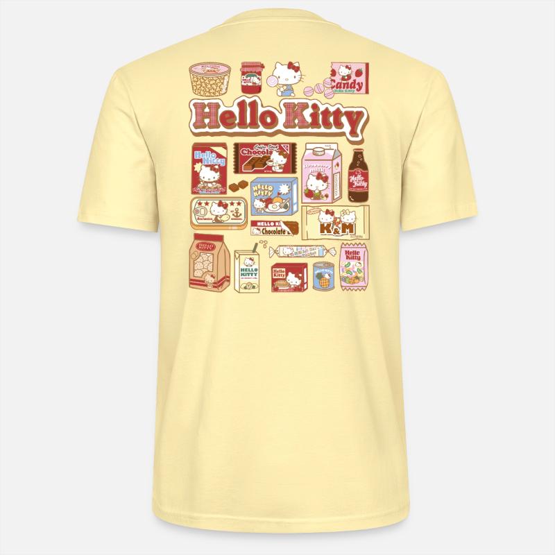 Hello Kitty Snack Collage - Stanley/Stella Unisex Bio-T-Shirt CRAFTER - Creme