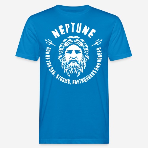 neptune poseidon sea ocean - Männer Bio-T-Shirt