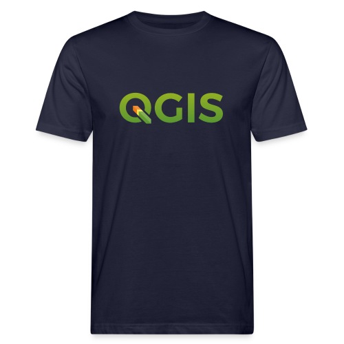 QGIS text logo - Men's Organic T-Shirt