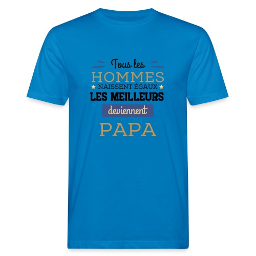 Meilleure surprise papa et futur papa - T-shirt bio Homme