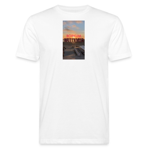 Borkum Watt‘en‘Meer - Männer Bio-T-Shirt