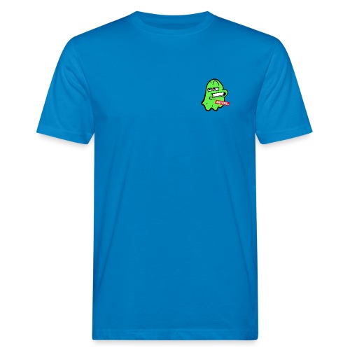 Artees GHOST Green SMALL LOGO - Männer Bio-T-Shirt