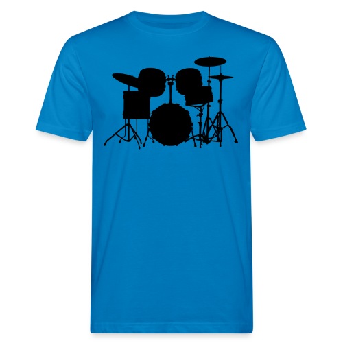 Drumset 1 Kontur schwarz - Männer Bio-T-Shirt