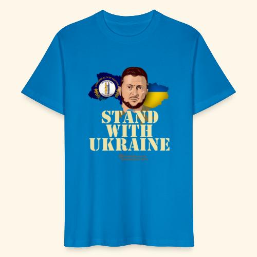 Kentucky Stand with Ukraine - Männer Bio-T-Shirt