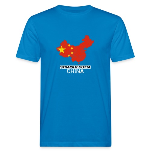Straight Outta China country map - Men's Organic T-Shirt