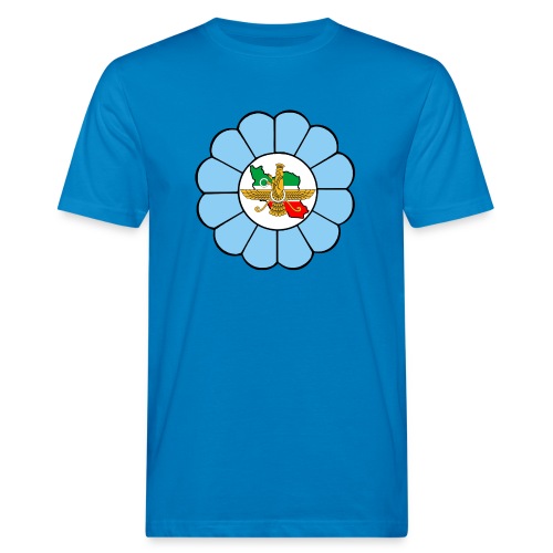 Faravahar Iran Lotus Colorful - Miesten luonnonmukainen t-paita
