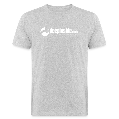 DEEPINSIDE The home of House-Music (White) - Men's Organic T-Shirt