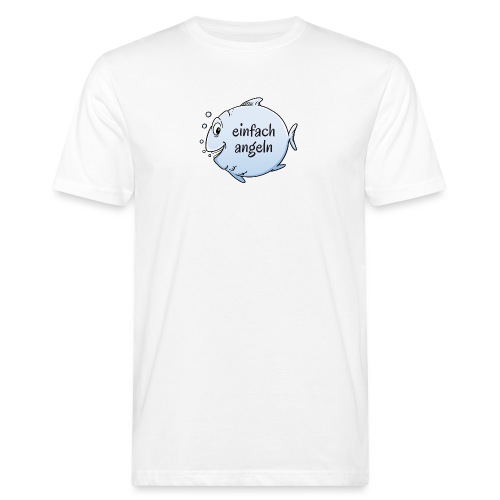 einfach angeln - Männer Bio-T-Shirt