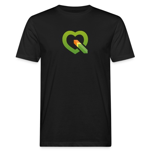 QGIS heart logo - Men's Organic T-Shirt
