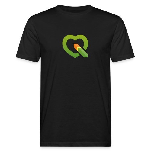 QGIS heart logo - Men's Organic T-Shirt