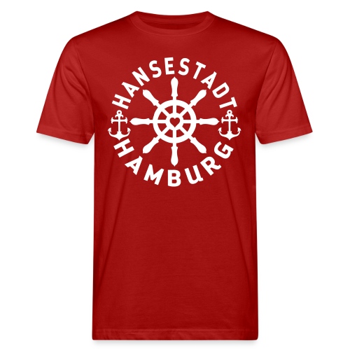 Hamburger Steuerrad - Männer Bio-T-Shirt
