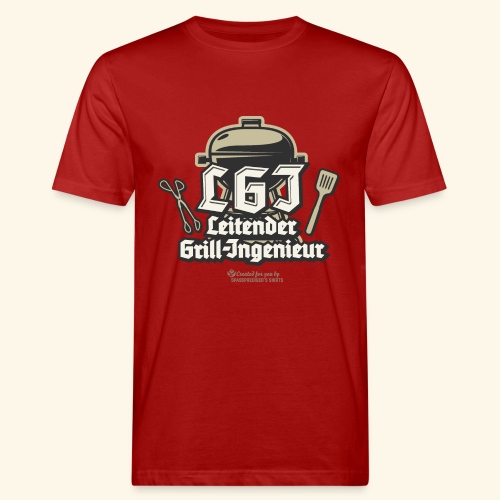 Grill T-Shirt Spruch LGI Leitender Ingenieur - Männer Bio-T-Shirt
