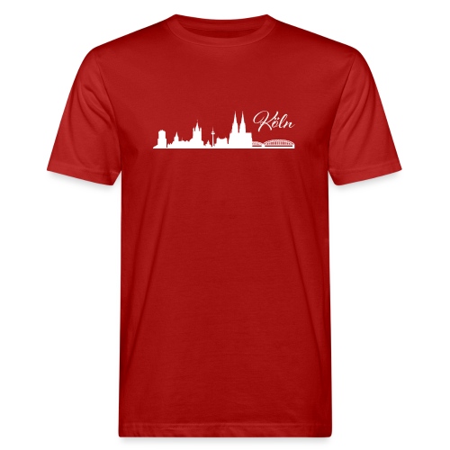 Köln-Skyline - Männer Bio-T-Shirt