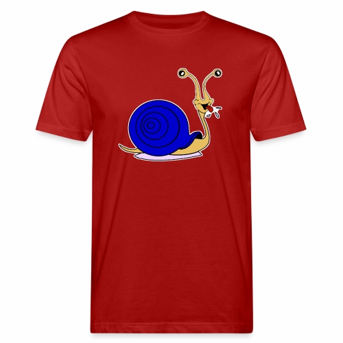 Escargot rigolo blue version - T-shirt bio Homme