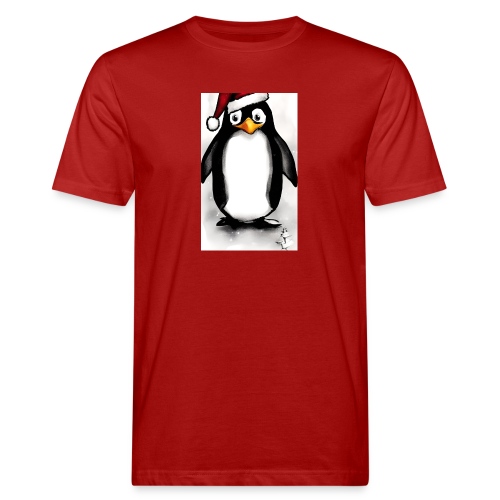 Christmas Penguin - Männer Bio-T-Shirt