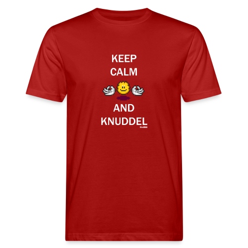 Keep Calm And Knuddel - Männer Bio-T-Shirt