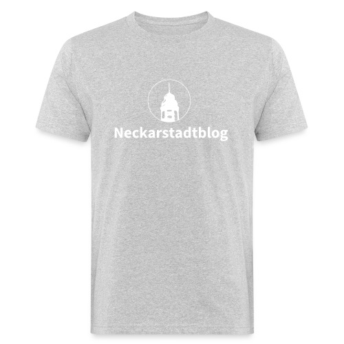 Neckarstadtblog – Logo und Schriftzug - Männer Bio-T-Shirt