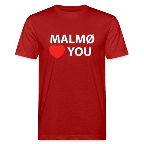 malmo heart you minion white - Ekologisk T-shirt herr