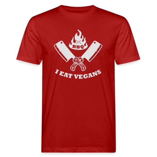 BBQ je mange végétaliens - T-shirt bio Homme