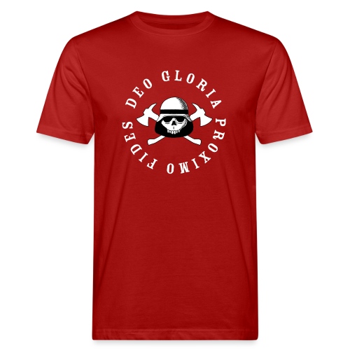 Skull Logo Feuerwehr - Männer Bio-T-Shirt