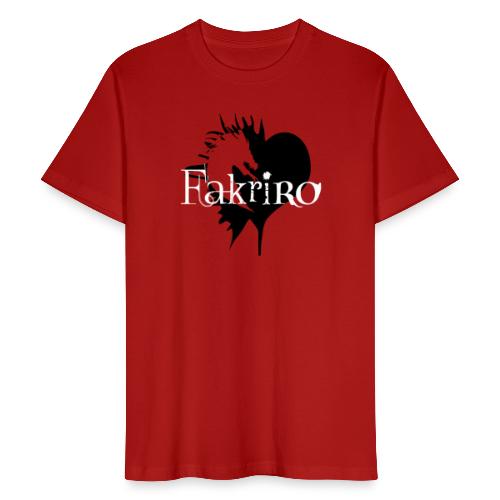 Fakriro Logo sw mit Herz - Männer Bio-T-Shirt