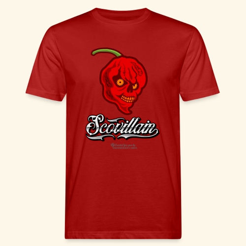 Chili Design Chilihead Scovillain - Männer Bio-T-Shirt