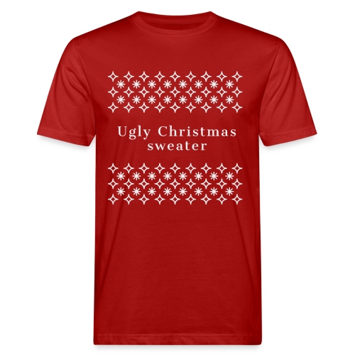ugly Christmas sweater, maglione natalizio - T-shirt ecologica da uomo