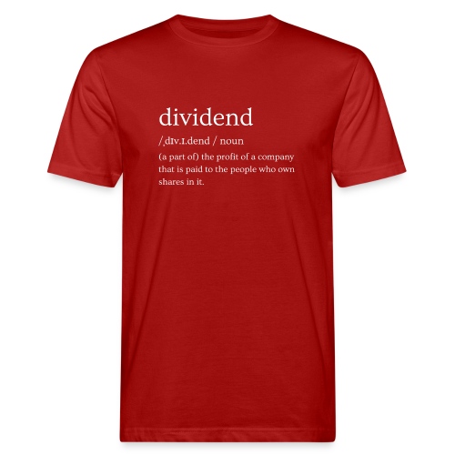 Dividend Definition - Men's Organic T-Shirt