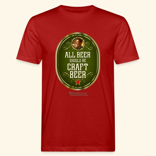 Craft Beer T-Shirt Design mit witzigem Spruch - Männer Bio-T-Shirt