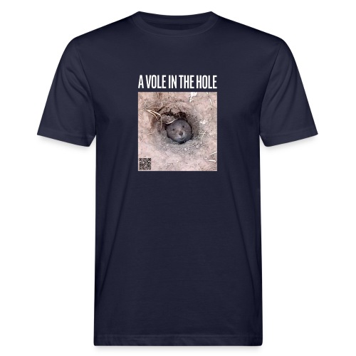 A vole in the hole - Männer Bio-T-Shirt