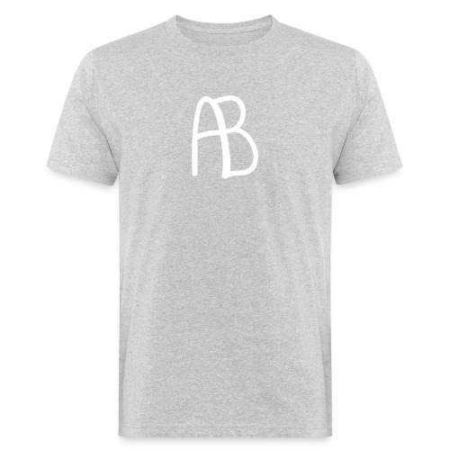 AB Hvit - Økologisk T-skjorte for menn