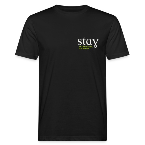Stay_Lichtgrau_RGB - Männer Bio-T-Shirt