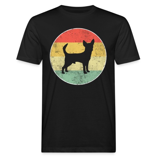 Chihuahua Hund Retro - Männer Bio-T-Shirt