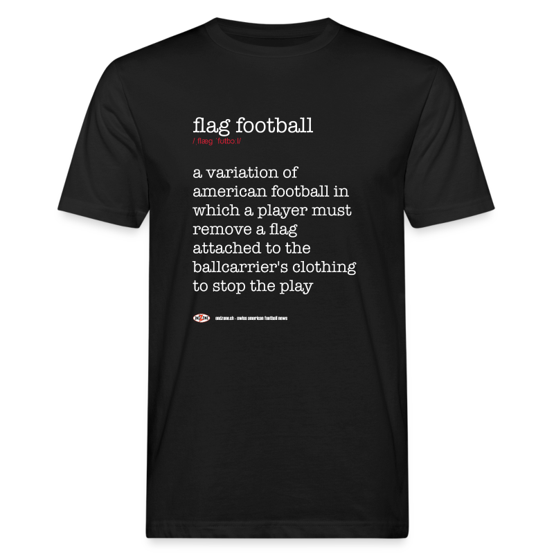 Was ist Flag Football - Männer Bio-T-Shirt
