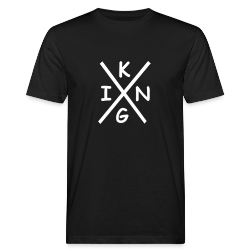 King mit Streifen - Männer Bio-T-Shirt