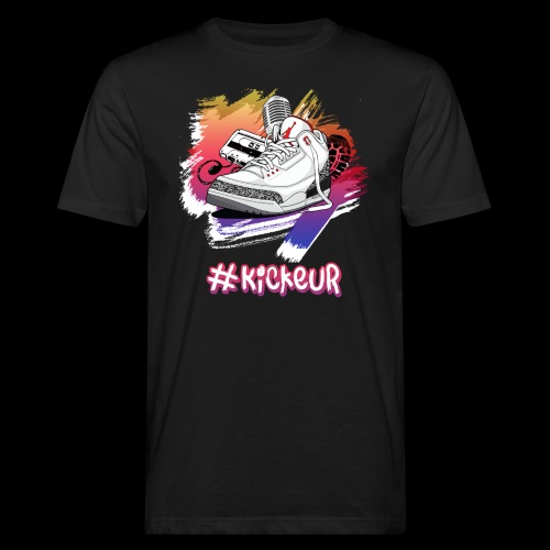 #Kickeur Blanc - T-shirt bio Homme