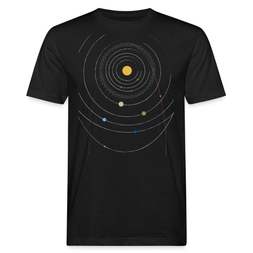 Sonnensystem mit Nibiru - Männer Bio-T-Shirt