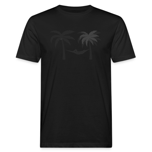 Hängematte mitzwischen Palmen - Männer Bio-T-Shirt