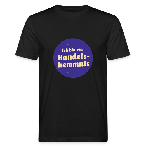 handelshemmnis-button - Männer Bio-T-Shirt