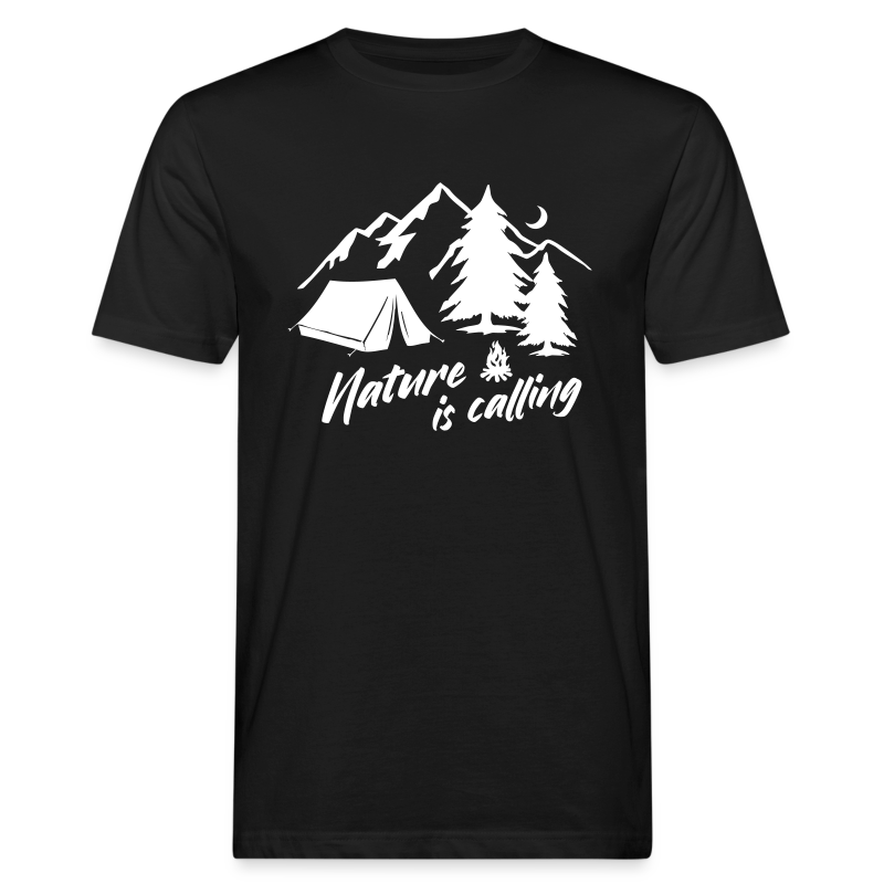 Nature is calling - Männer Bio-T-Shirt