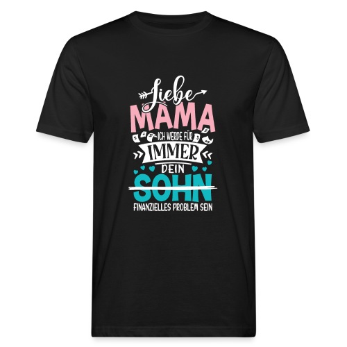 Liebe Mama Sohn - Männer Bio-T-Shirt