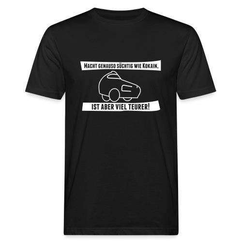 Velomobil Leitra Spruch - Männer Bio-T-Shirt