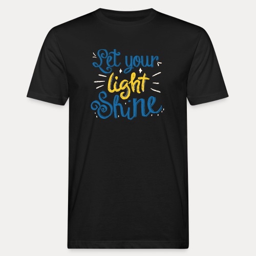 Let your light shine - Männer Bio-T-Shirt