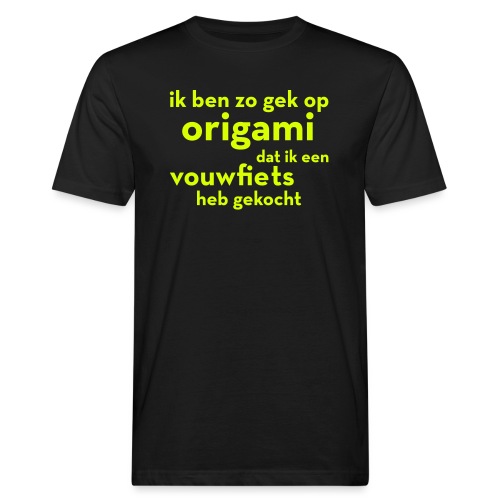 Origami - Vouwfiets - Mannen Bio-T-shirt