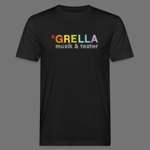 Grella musik & teater logotyp i färg - Ekologisk T-shirt herr